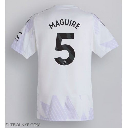 Camiseta Manchester United Harry Maguire #5 Visitante Equipación 2025-26 manga corta